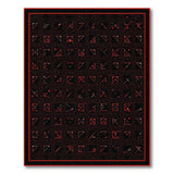 Bold Red Geometric Modern Geometric Modern Area Rug