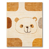 Adorable Cartoon Bear Face Area Rug