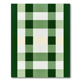 Green Green Plaid Checkered Area Rug