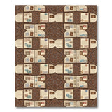 Brown Passport Medallion Area Rug