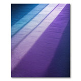 Blue to Purple Ombre Striped Area Rug