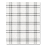 Black White Grid Check Area Rug