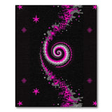 Hypnotic Pink Spiral Area Rug