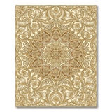Beige Brown Persian Medallion Area Rug