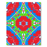 Vibrant Red Medallion Persian Area Rug
