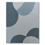 Abstract Blue Teal Overlapping Circles Area Rug