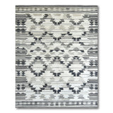 Black and White Black White Geometric Southwestern Area Rug