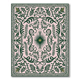 Blush Pink Traditional Persian Floral Rug