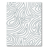 Wavy Grey Wavy Grey Abstract Area Rug