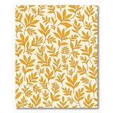 Golden Leaf Pattern Area Rug