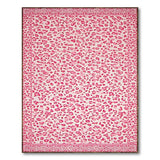 Pink Abstract Spot Washable Area Rug