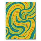 Vibrant Swirl Abstract Multi-Color Area Rug