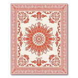 Traditional Persian Red Persian Floral Medallion Rug