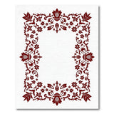 Elegant Red Floral Persian Border Area Rug