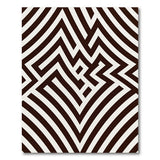Geometric Modern Black and White Bold Black White Zigzag Geometric Area Rug