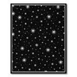 Black and White Starry Night Black White Area Rug