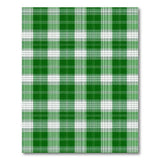 Green Classic Green Gingham Checkered Area Rug