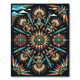 Heritage Tribal Kachina Dancers Rug