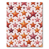 Vibrant Multi-Color Star Pattern Area Rug