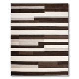Grey Modern Grey Geometric Block Rug