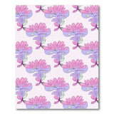 Pink Purple Floral Vintage Area Rug