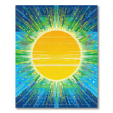 Radiant Sunburst Multi-Color Area Rug