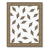 Ornate Gold Abstract Motif Area Rug
