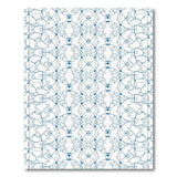 Navy Blue Geometric Line Art Area Rug