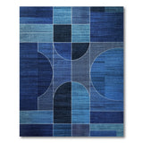 Indigo Arch Geometric Modern Area Rug