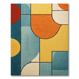 Vibrant Geometric Abstract Area Rug