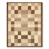 Beige and Neutral Beige Neutral Geometric Block Area Rug