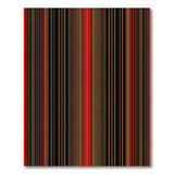 Bold Geometric Striped Area Rug in Black Red Gold