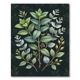 Botanical Mint Eucalyptus Leaves Rug