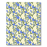 Delicate Blue Cornflower Floral Area Rug