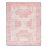 Blush Pink Geometric Arch Area Rug