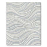 Wavy Grey Wavy Abstract Area Rug
