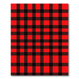 Red Rustic Farmhouse Bold Red Black Plaid Area Rug