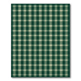Classic Emerald Green Checkered Area Rug