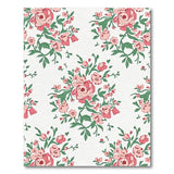 Floral Vintage Blush Pink Rose Floral Area Rug