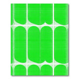 Vibrant Green Organic Grid Area Rug
