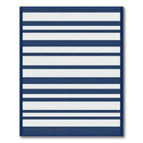 Blue and Teal Navy Blue and White Striped Coastal Area Rug