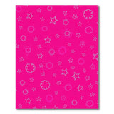 Playful Pink Stars Bursts Doodle Rug