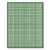 Green Checkered Rustic Farmhouse Area Rug
