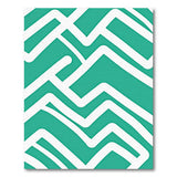 Teal Geometric Maze Area Rug