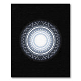 Intricate Grey Mandala Round Area Rug