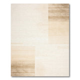 Beige Gradient Stripe Area Rug