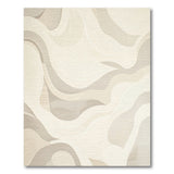 Abstract Area Beige Abstract Wave Area Rug