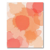 Orange Watercolor Splash Abstract Area Rug
