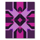 Purple Angular Geometric Area Rug