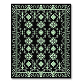 Intricate Mint Green Persian Motif Area Rug